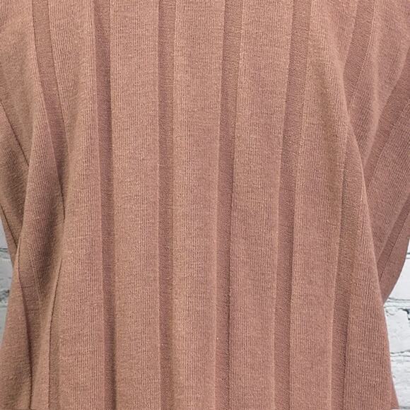 Madewell Ribbed Sweater-Knit Cardigan Lightweight Button Up Brown X-Small - Picture 3 of 8